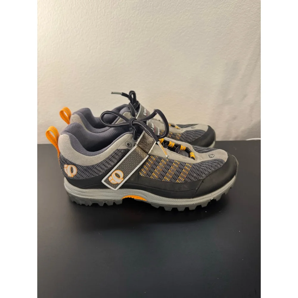 Women's Pearl‎ Izumi Athletic Cycle Shoes Size 9 Gray Orange